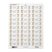 Elegante Floral Address Labels - Personalisiert (Vorne)