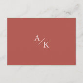 Elegante Floral Boho Hochzeitsempfehlung Begleitkarte (Rückseite)