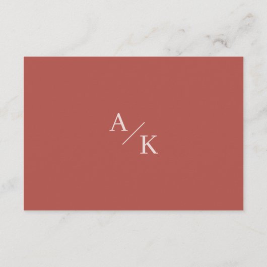 Elegante Floral Boho Hochzeitsempfehlung Begleitkarte (Rückseite)