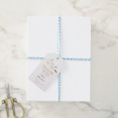 Elegante Floral Botaniqe Gold Foil Wedding Geschenkanhänger (Mit Garn)