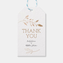 Elegante Floral Botaniqe Gold Foil Wedding