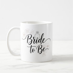Elegante Floral Braut-bevorstehend-Kaffeetasse Kaffeetasse