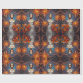 Elegante Floral Bride Wedding Collection Geschenkpapier (Flach)