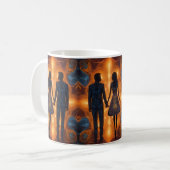 Elegante Floral Bride Wedding Collection Kaffeetasse (Vorderseite Links)