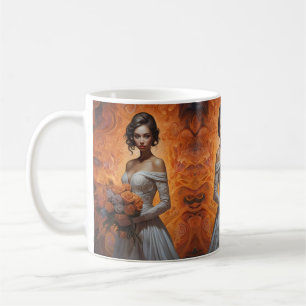 Elegante Floral Bride Wedding Collection Kaffeetasse