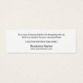 Elegante floral Business Vielen Dank Coupon einfüg (Rückseite)