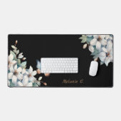 Elegante Floral Butterfly Schreibtischunterlage (Tastatur & Maus)