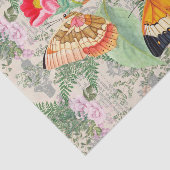 Elegante Floral Butterfly Seidenpapier (Ausschnitt)