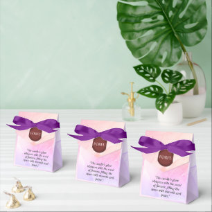 Elegante Floral Candle Business Card - FOREU Studi Geschenkschachtel