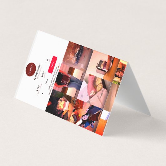 Elegante Floral Candle Business Card - FOREU Studi Visitenkarten (Rückseite)