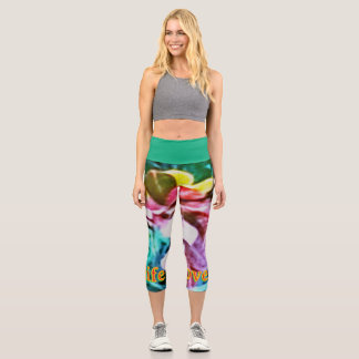 Elegante Floral Capri Leggings für Frauen – Stylis