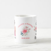 Elegante Floral Delight Bridesmaid Einladung Kaffeetasse (Mittel)