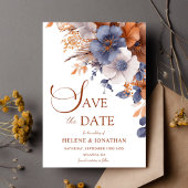 Elegante Floral Dusty Save The Date