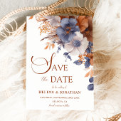 Elegante Floral Dusty Save The Date