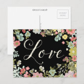 Elegante Floral Garden Schöne Liebe Postkarte (Vorne/Hinten)