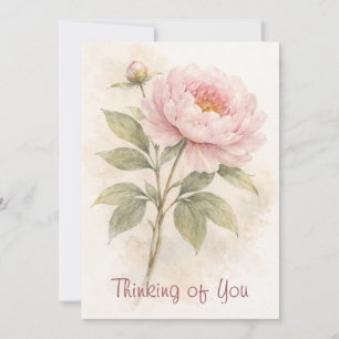 Elegante Floral-Gedanken-an-Dich-Karte Feiertagskarte