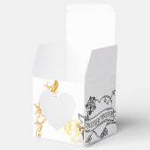 Elegante Floral, Gold-Gunst-Box Geschenkschachtel (Geöffnet)
