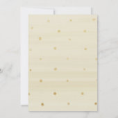 Elegante Floral Gold Wasserfarben Einladung zur Ho (Rückseite)