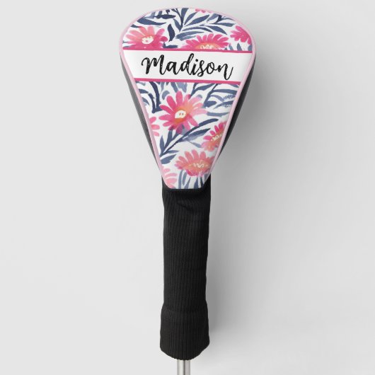 Elegante Floral Golf Head Cover: Schützen Sie Ihre Golf Headcover (Vorderseite)