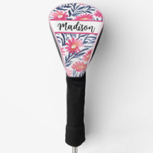Elegante Floral Golf Head Cover: Schützen Sie Ihre