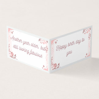 Elegante floral Happy Birthday Card - Personalisie