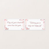 Elegante floral Happy Birthday Card - Personalisie (Innenseite Aufgefaltet)