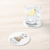 Elegante Floral Ihr Nächstes Kapitel Junggesellinn Untersetzer (Vor Ort)