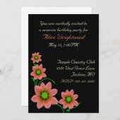 Elegante Floral Ladys zum Geburtstag Einladung (Vorne/Hinten)