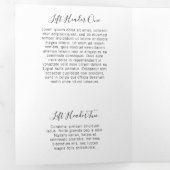 Elegante Floral Lashes Broschüre (Innen Erste Seite)