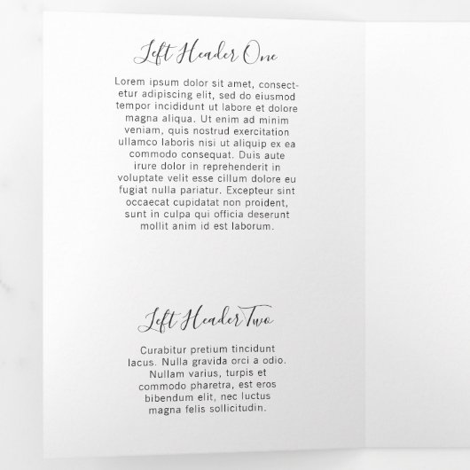 Elegante Floral Lashes Broschüre (Innen Erste Seite)