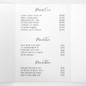 Elegante Floral Lashes Broschüre (Innenseite Mitte)