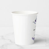 Elegante Floral Lavender Baby Dusche Pappbecher (Rechts)