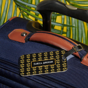 Elegante Floral Luxury Moderne Kollektion Gepäckanhänger