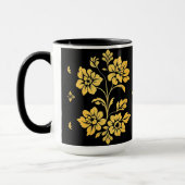 Elegante Floral Luxury Moderne Kollektion Tasse (Links)