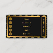 Elegante Floral Luxury Moderne Kollektion Visitenkarte (Rückseite)