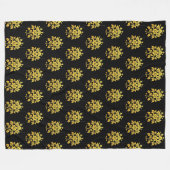 Elegante Floral Luxury Popular Collection Fleecedecke (Vorderseite (Horizontal))