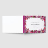 Elegante Floral Magenta Spring Wedding Gästebuch (Voll)
