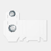 Elegante Floral Monogramm-Gastgeschenk Hochzeit Geschenkschachtel (Ungefaltet)