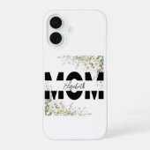 Elegante Floral-Mutter-Personalisierte-iPhone-16-H iPhone 16 Hülle (Rückseite)
