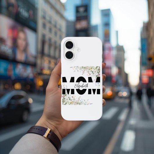 Elegante Floral-Mutter-Personalisierte-iPhone-16-H iPhone 16 Hülle