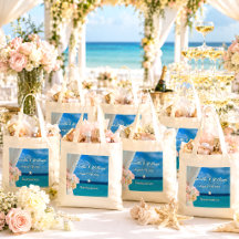 Elegante Floral Ocean Beach Summer Gastgeschenk Ho