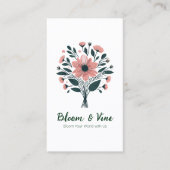 Elegante Floral Personalize Business Card Visitenkarte (Vorderseite)