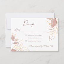 Elegante Floral Response Card