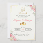 Elegante Floral Roka Einladungskarte Einladung (Vorderseite)