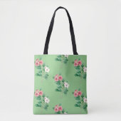 Elegante Floral Tote Bag Tasche (Vorderseite)
