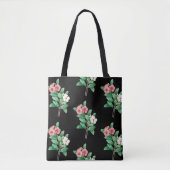 Elegante Floral Tote Bag Tasche (Vorderseite)