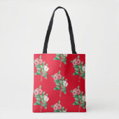 Elegante Floral Tote Bag Tasche (Vorderseite)