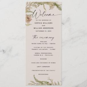 Elegante Floral- und Farn-Hochzeit   Botanischer G Programm
