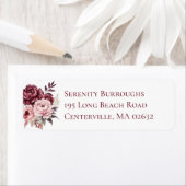 Elegante Floral Watercolor Burgundy Peony Wedding (Insitu)