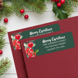 Elegante Floral Watercolor Familie Weihnachten